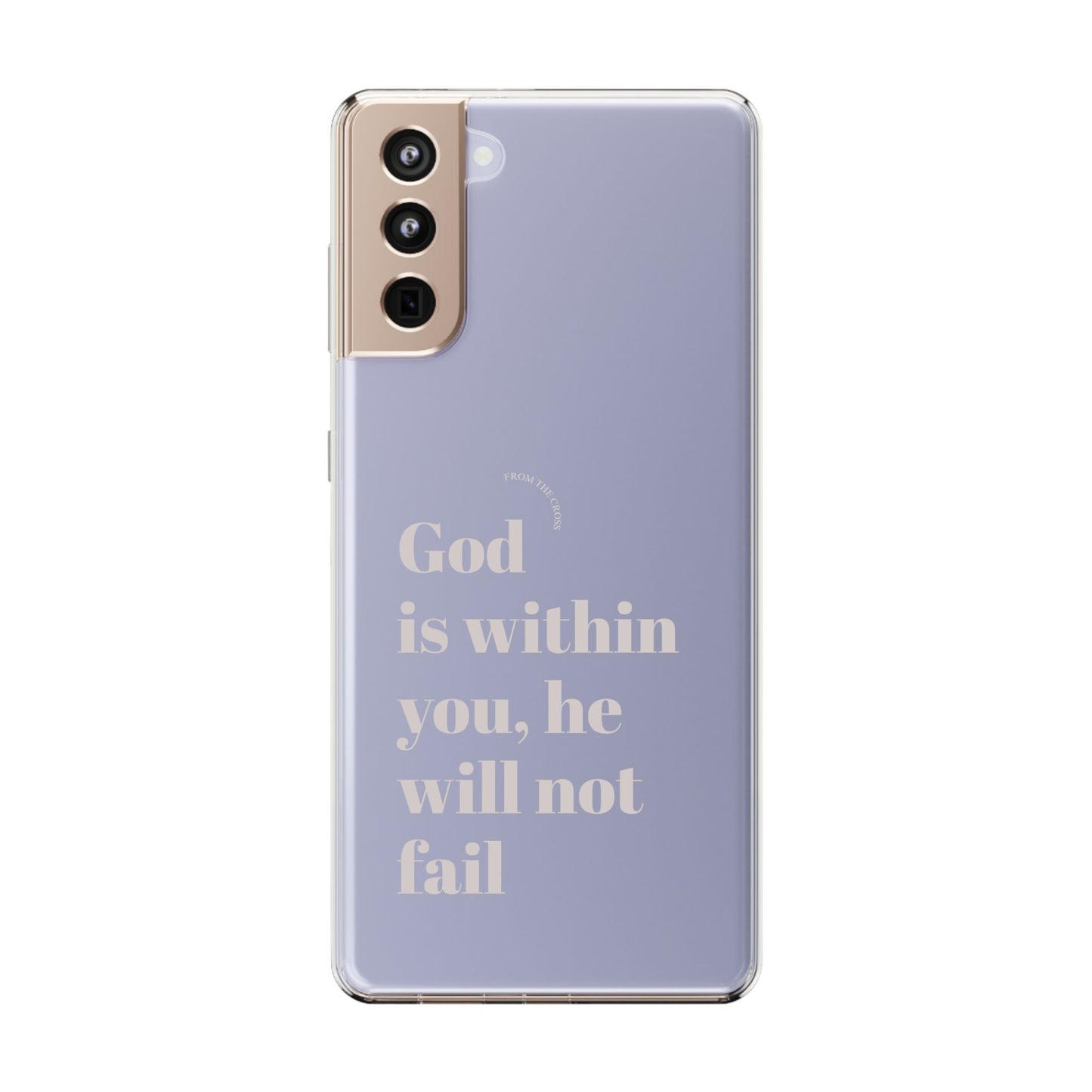 God Is Within You Clear Phone Case