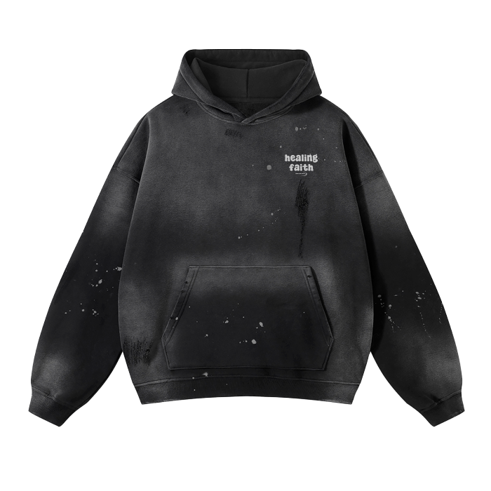 Healing Faith Vintage Wash Hoodie