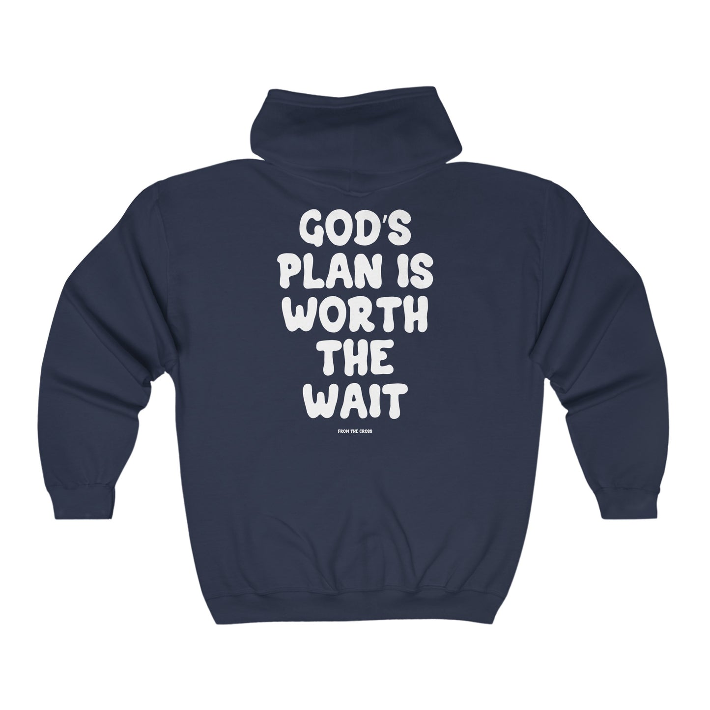 "God's Plan Is Worth The Wait" Zip-up Jacket