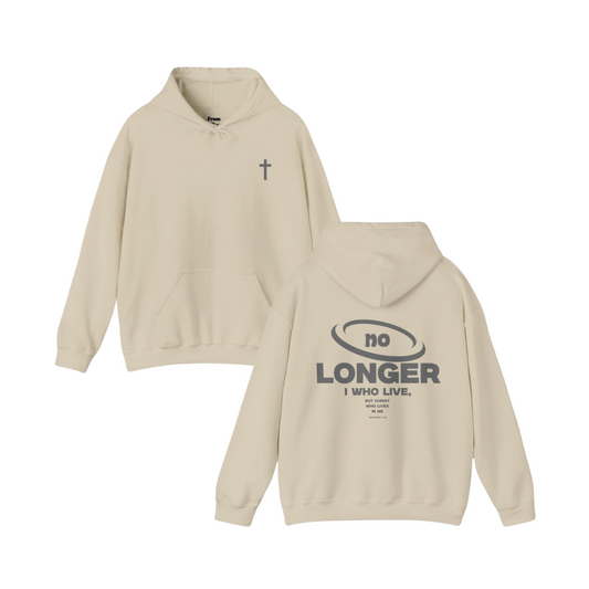 "NO LONGER I WHO LIVE" Hoodie