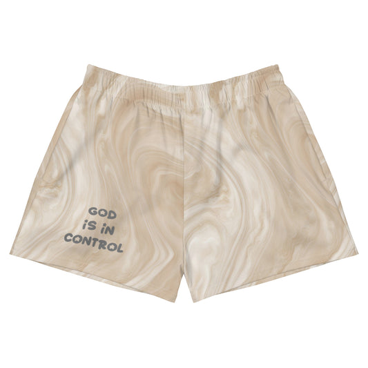 Women’s "God Is In Control" Athletic Shorts